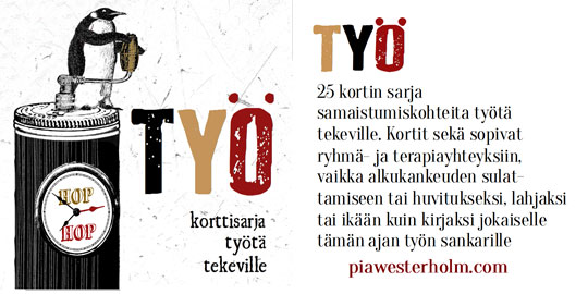 Pia westerholmin TYÖ-korttisarjan kansikuva